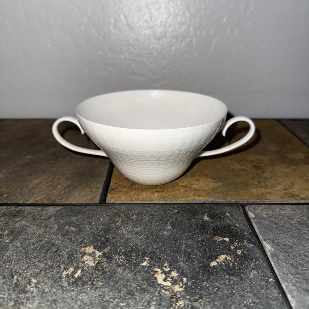ROSENTHAL ROMANCE White Double Handled Cream Soup Bowl